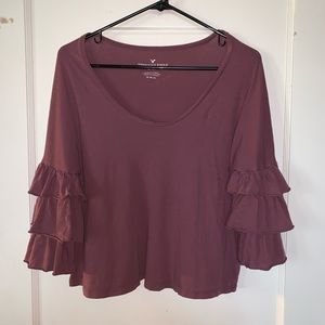 American eagle Maroon top